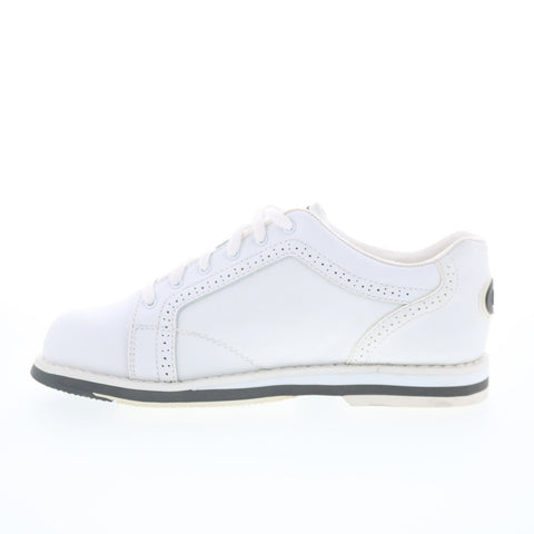 Dexter SST1-5 Womens White Synthetic Lace Up Athletic Bowling Shoes