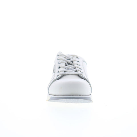 Dexter SST1 Mens White Leather Lace Up Athletic Bowling Shoes