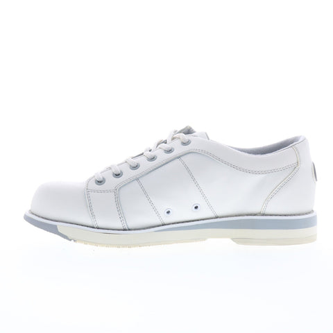 Dexter SST1 Mens White Leather Lace Up Athletic Bowling Shoes