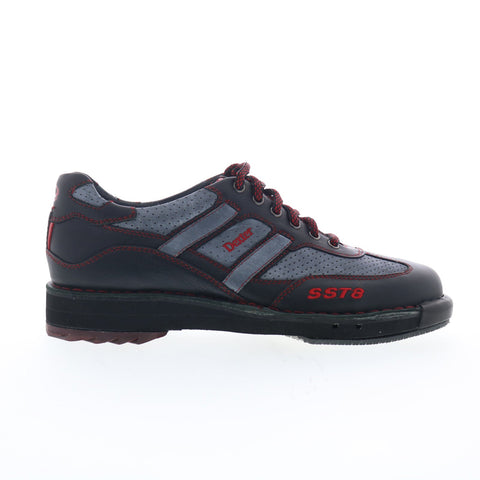 Dexter SST8 SST8-2-3(2) Mens Black Leather Lace Up Athletic Bowling Shoes