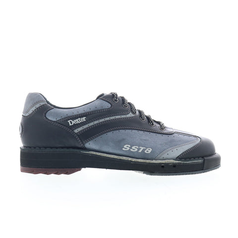 Dexter SST8 SST8-2-6(1) Mens Black Leather Lace Up Athletic Bowling Shoes