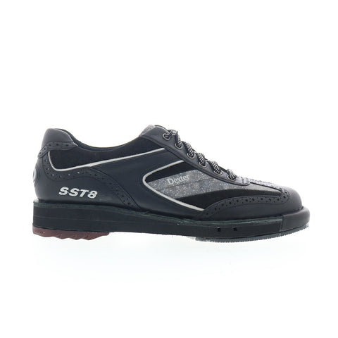 Dexter SST8-2-7(1) Mens Black Synthetic Lace Up Athletic Bowling Shoes