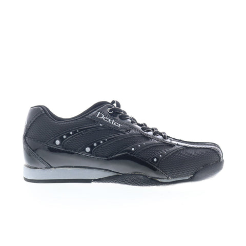 Dexter ST0826-17 Womens Black Mesh Lace Up Athletic Bowling Shoes