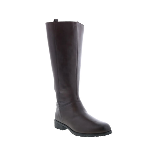 Strive Bloomsbury STRIVE-C Womens Brown Leather Zipper Knee High Boots