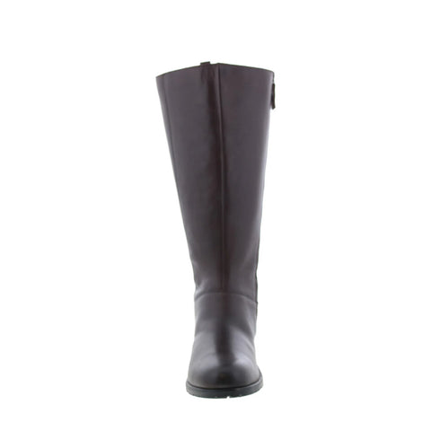 Strive Bloomsbury STRIVE-C Womens Brown Leather Zipper Knee High Boots