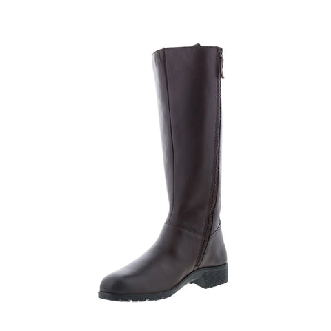 Strive Bloomsbury STRIVE-C Womens Brown Leather Zipper Knee High Boots