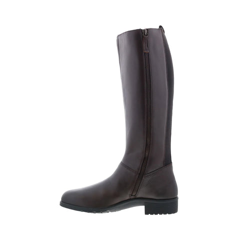 Strive Bloomsbury STRIVE-C Womens Brown Leather Zipper Knee High Boots
