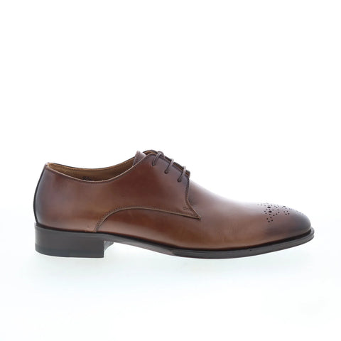 Pastori by Di Bianco Saber Mens Brown Oxfords Wingtip & Brogue Shoes