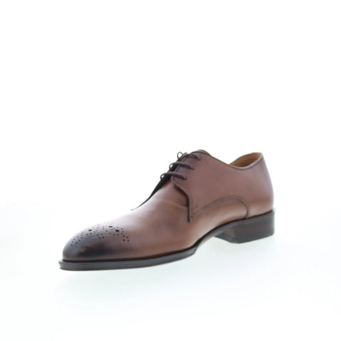 Pastori by Di Bianco Saber Mens Brown Oxfords Wingtip & Brogue Shoes
