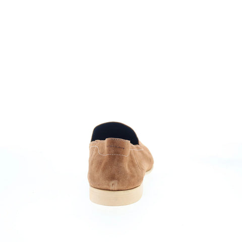 Di Bianco Salino Mens Brown Suede Slip On Loafers & Slip Ons Penny Shoes