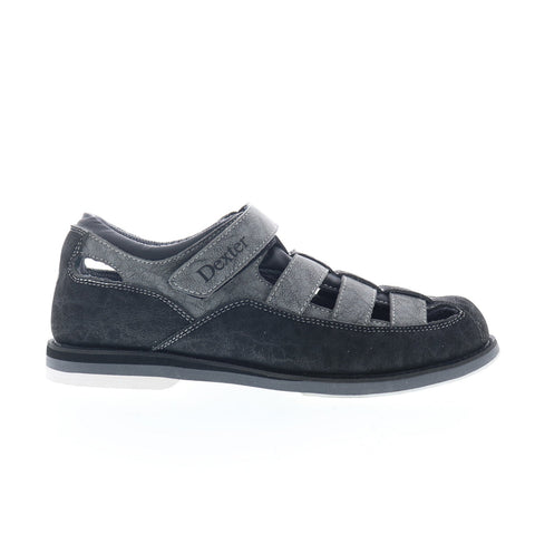 Dexter Sandal 1 Mens Black Synthetic Strap Athletic Bowling Shoes