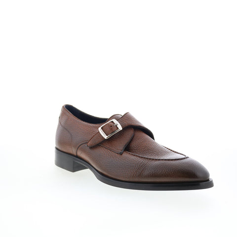 Di Bianco Saraceno Mens Brown Leather Loafers & Slip Ons Casual Shoes