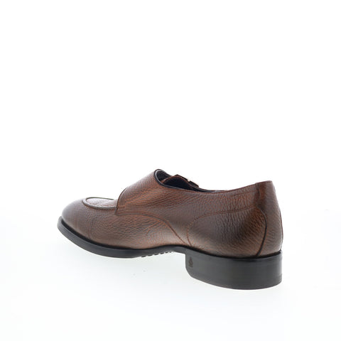 Di Bianco Saraceno Mens Brown Leather Loafers & Slip Ons Casual Shoes