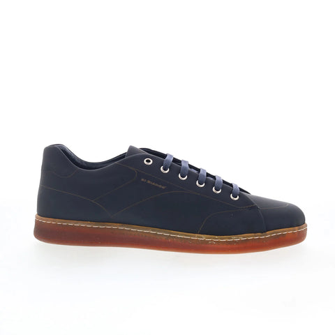 Di Bianco Eternity Mens Blue Leather Lace Up Lifestyle Sneakers Shoes