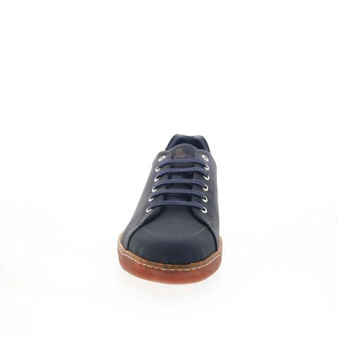 Di Bianco Eternity Mens Blue Leather Lace Up Lifestyle Sneakers Shoes