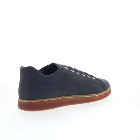 Di Bianco Eternity Mens Blue Leather Lace Up Lifestyle Sneakers Shoes