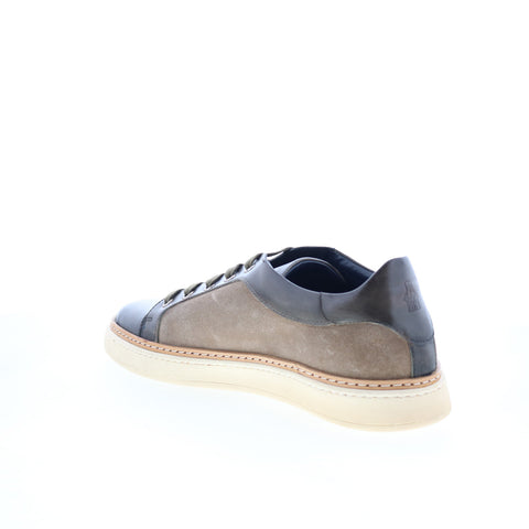 Di Bianco Scala Mens Gray Suede Lace Up Lifestyle Sneakers Shoes