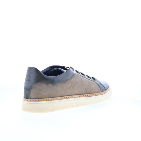 Di Bianco Scala Mens Gray Suede Lace Up Lifestyle Sneakers Shoes