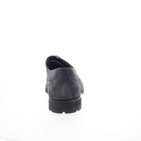 Di Bianco Scala Mens Gray Suede Oxfords & Lace Ups Cap Toe Shoes