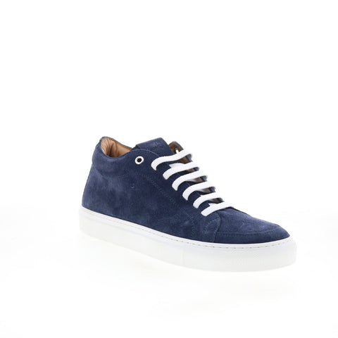 Pastori by Di Bianco Septimus Mens Blue Suede Lace Up Lifestyle Sneakers Shoes