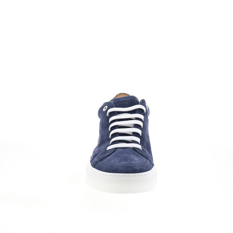 Pastori by Di Bianco Septimus Mens Blue Suede Lace Up Lifestyle Sneakers Shoes