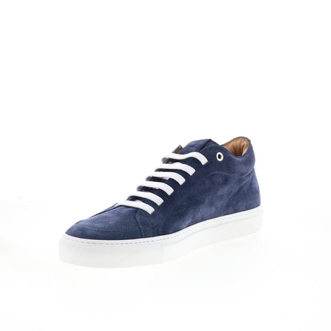 Pastori by Di Bianco Septimus Mens Blue Suede Lace Up Lifestyle Sneakers Shoes