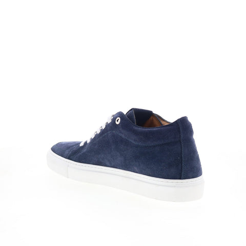 Pastori by Di Bianco Septimus Mens Blue Suede Lace Up Lifestyle Sneakers Shoes