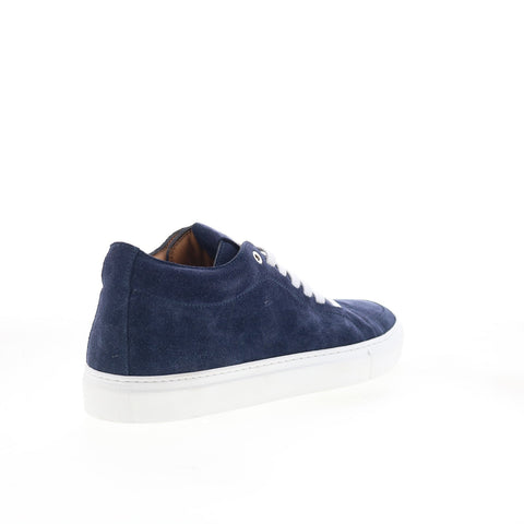 Pastori by Di Bianco Septimus Mens Blue Suede Lace Up Lifestyle Sneakers Shoes