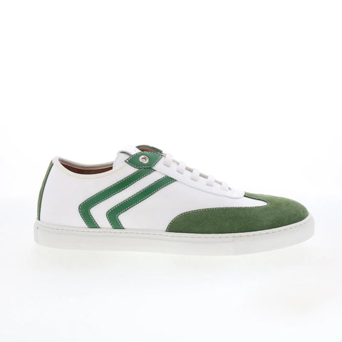 Pastori by Di Bianco Severus Mens White Leather Lifestyle Sneakers Shoes