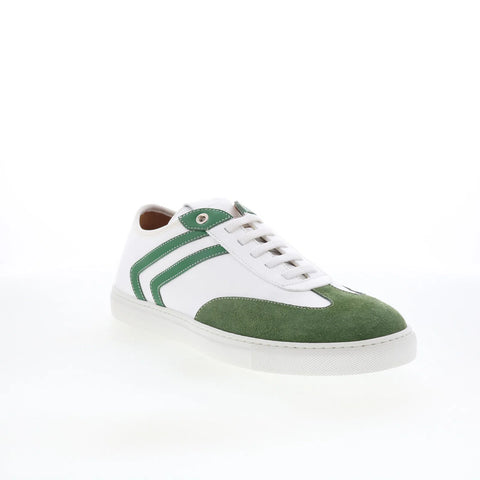 Pastori by Di Bianco Severus Mens White Leather Lifestyle Sneakers Shoes
