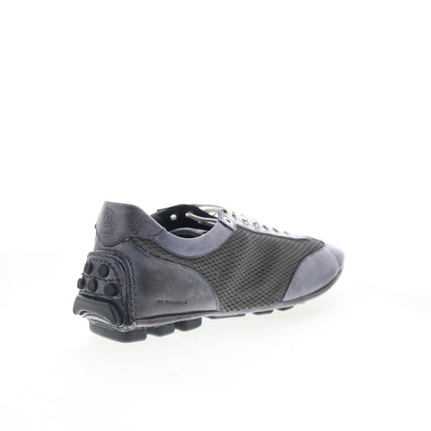 Di Bianco Silverstone Mens Gray Leather Lace Up Lifestyle Sneakers Shoes