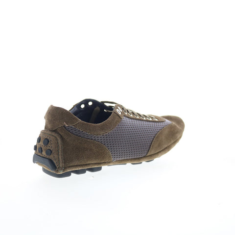 Di Bianco Silverstone Mens Brown Suede Lace Up Lifestyle Sneakers Shoes