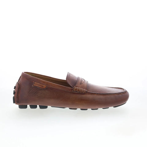 Di Bianco Spinola Mens Brown Leather Loafers & Slip Ons Casual Shoes