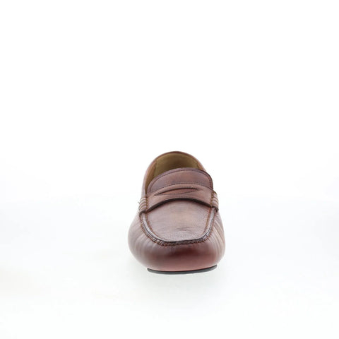 Di Bianco Spinola Mens Brown Leather Loafers & Slip Ons Casual Shoes