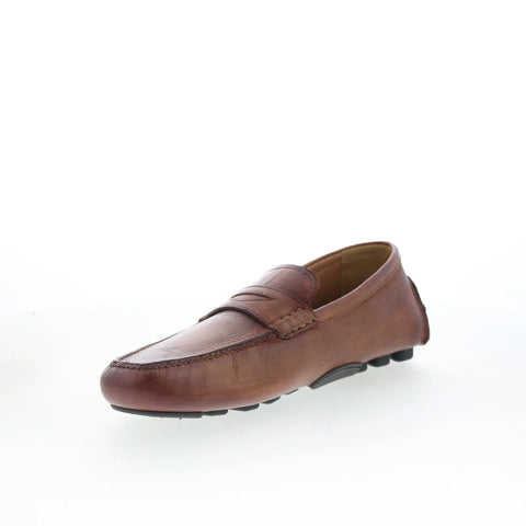 Di Bianco Spinola Mens Brown Leather Loafers & Slip Ons Casual Shoes