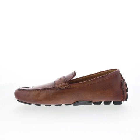 Di Bianco Spinola Mens Brown Leather Loafers & Slip Ons Casual Shoes