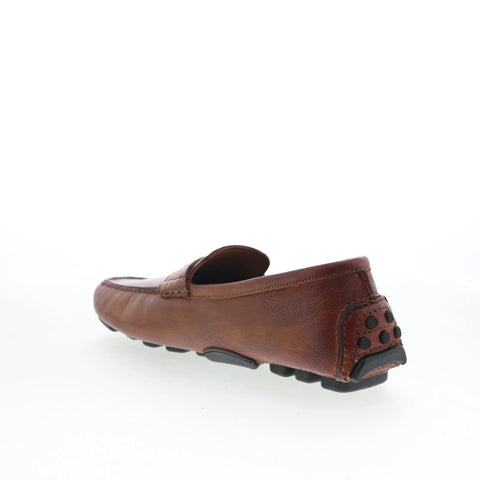 Di Bianco Spinola Mens Brown Leather Loafers & Slip Ons Casual Shoes