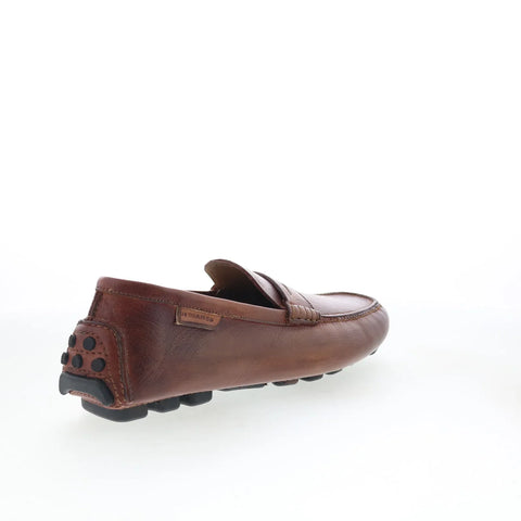 Di Bianco Spinola Mens Brown Leather Loafers & Slip Ons Casual Shoes