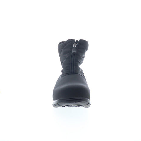 Clinic Extra Alyssa T09862 Womens Black Extra Wide Casual Dress Boots