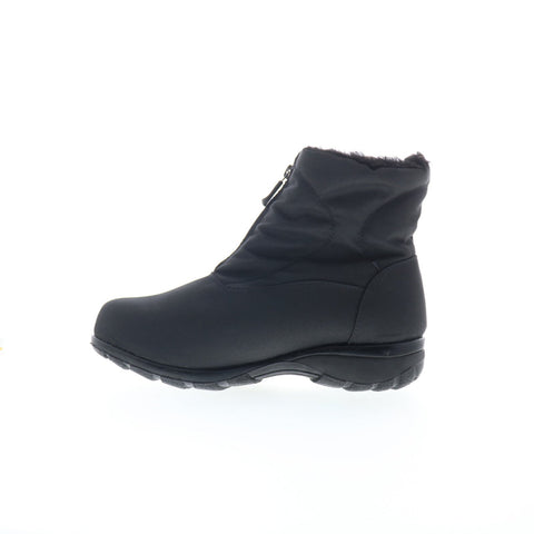 Clinic Extra Alyssa T09862 Womens Black Extra Wide Casual Dress Boots