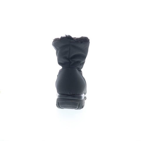 Clinic Extra Alyssa T09862 Womens Black Extra Wide Casual Dress Boots