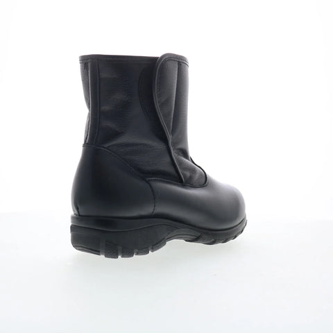 Toe Warmers Claire T10868 Womens Black Wide Leather Casual Dress Boots
