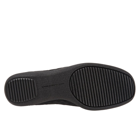 Trotters Jake T1464-013 Womens Black Leather Slip On Loafer Flats Shoes