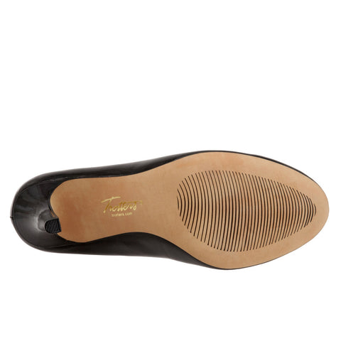 Trotters Gigi T1505-016 Womens Black Narrow Leather Pumps Heels Shoes