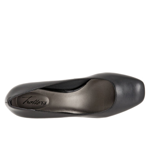 Trotters Lola T1561-001 Womens Black Extra Narrow Pumps Heels Shoes