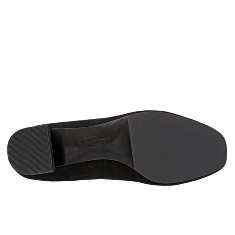 Trotters Lola T1561-003 Womens Black Extra Narrow Suede Pumps Heels Shoes