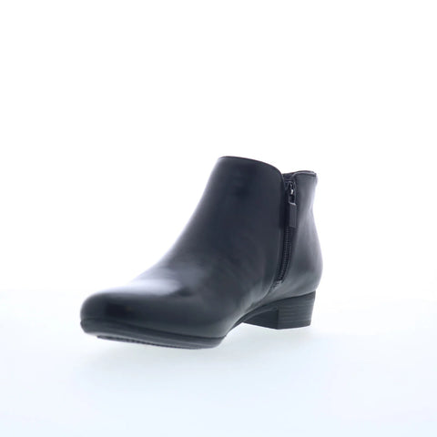 Trotters Major T1762-001 Womens Black Narrow Leather Ankle & Booties Boots