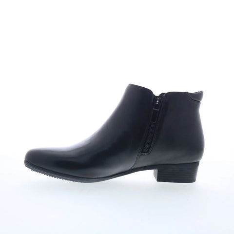 Trotters Major T1762-001 Womens Black Narrow Leather Ankle & Booties Boots
