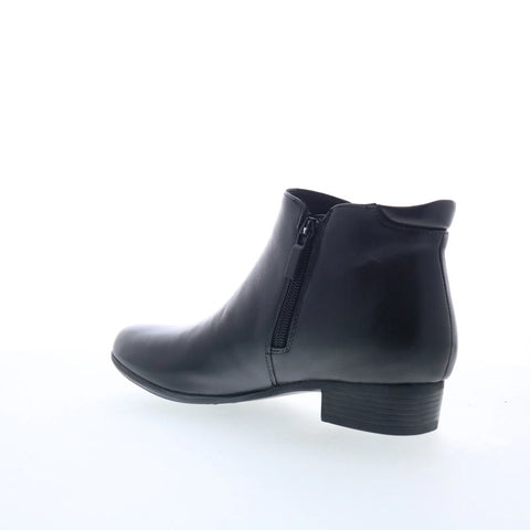 Trotters Major T1762-001 Womens Black Narrow Leather Ankle & Booties Boots