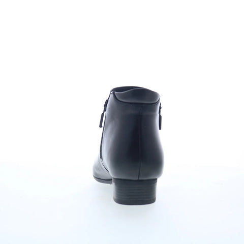 Trotters Major T1762-001 Womens Black Narrow Leather Ankle & Booties Boots